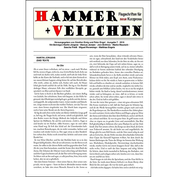 Hammer + Veilchen Nr. 7