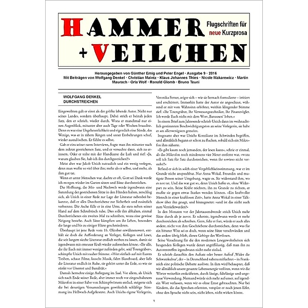 Hammer + Veilchen Nr. 9