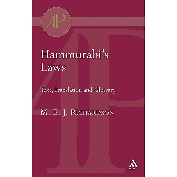 Hammurabi's Laws, M. E. J. Richardson