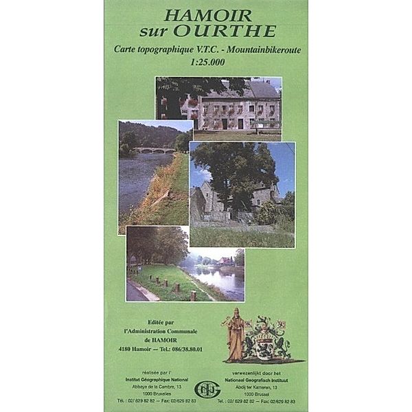 Hamoir sur Ourthe 1 : 25 000 mit MTB / Radrouten