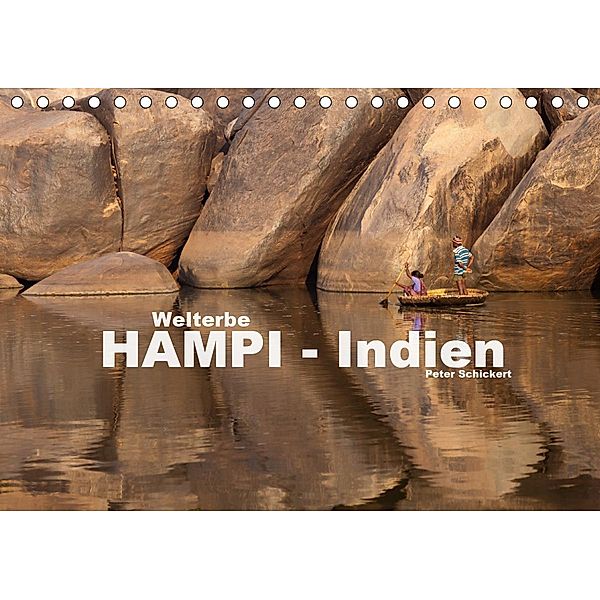 Hampi - Indien (Tischkalender 2021 DIN A5 quer), Peter Schickert