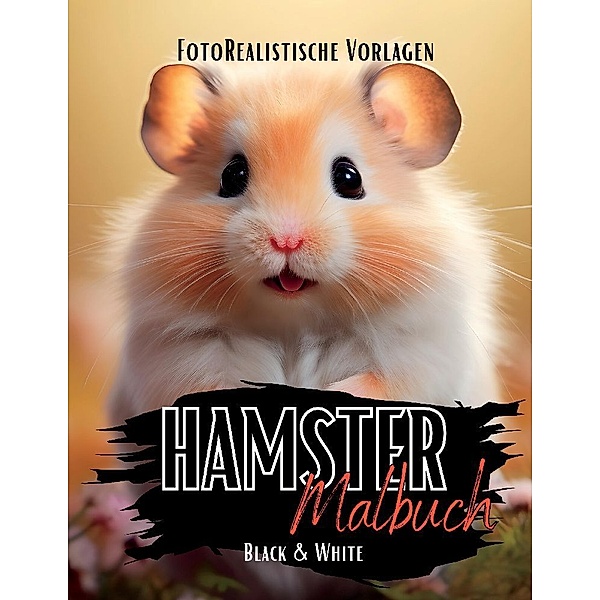 Hamster Malbuch Fotorealistisch., Lucy´s Schwarze Malbücher