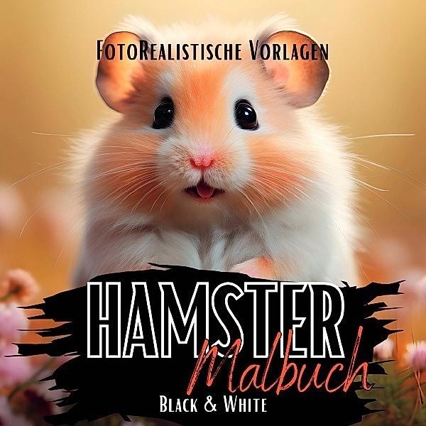 Hamster Malbuch Fotorealistisch., Lucy´s Schwarze Malbücher