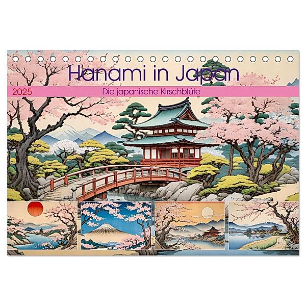 Hanami in Japan (Tischkalender 2025 DIN A5 quer), CALVENDO Monatskalender, Calvendo, Steffani Lehmann
