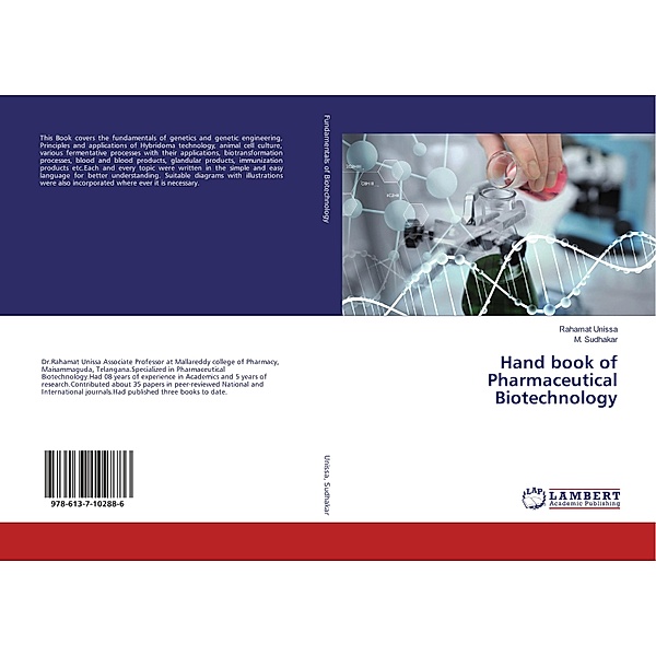 Hand book of Pharmaceutical Biotechnology, Rahamat Unissa, M. Sudhakar