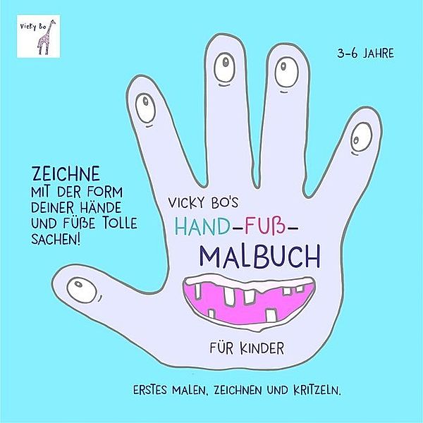 Hand-Fuß-Malbuch ab 3 Jahre, Vicky Bo