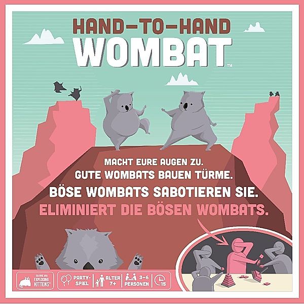 Asmodee, Exploding Kittens Hand-to-Hand Wombat, Cory O'Brien, Exploding Kittens