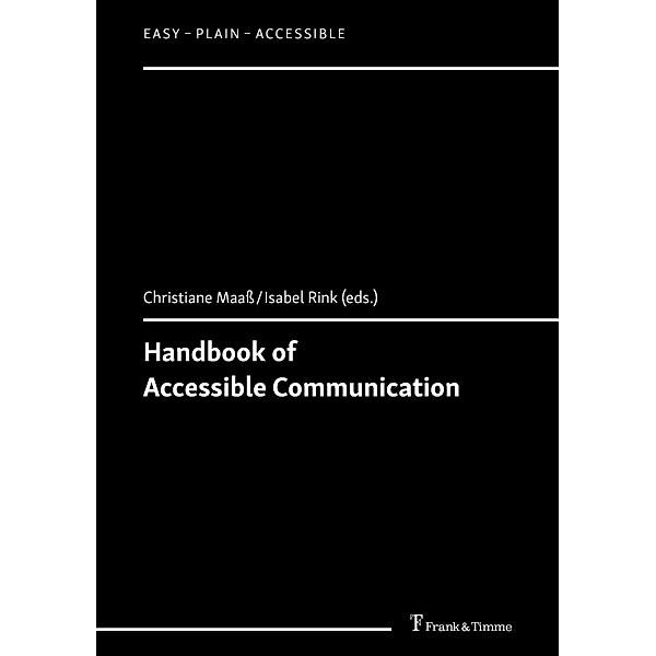 Handbook of Accessible Communication, Christiane Maaß, Isabel Rink