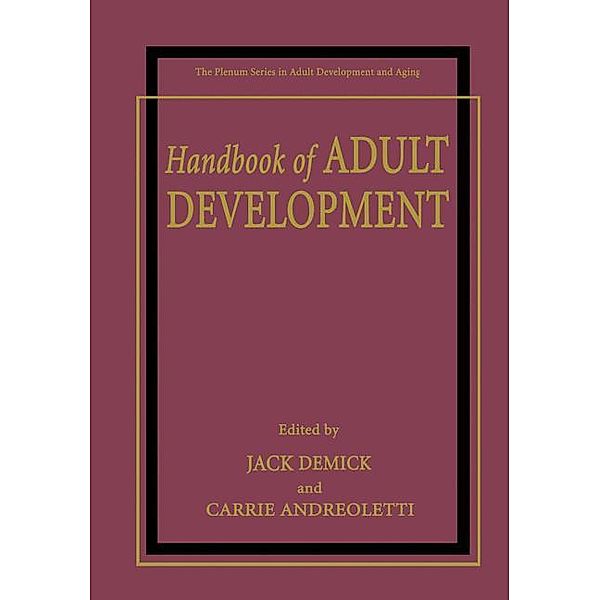 Handbook of Adult Development