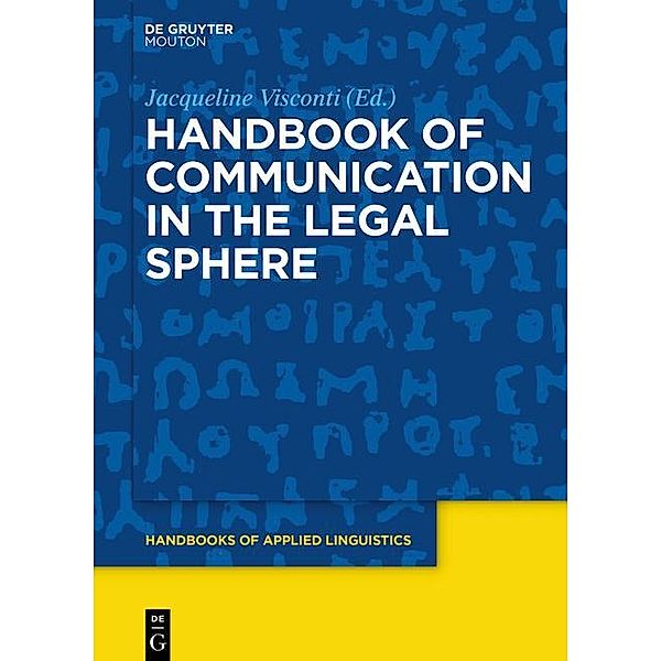 Handbook of Communication in the Legal Sphere