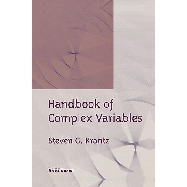 Handbook of Complex Variables, Steven G. Krantz