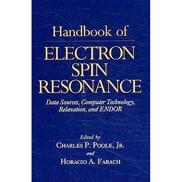 Handbook of Electron Spin Resonance.Vol.1