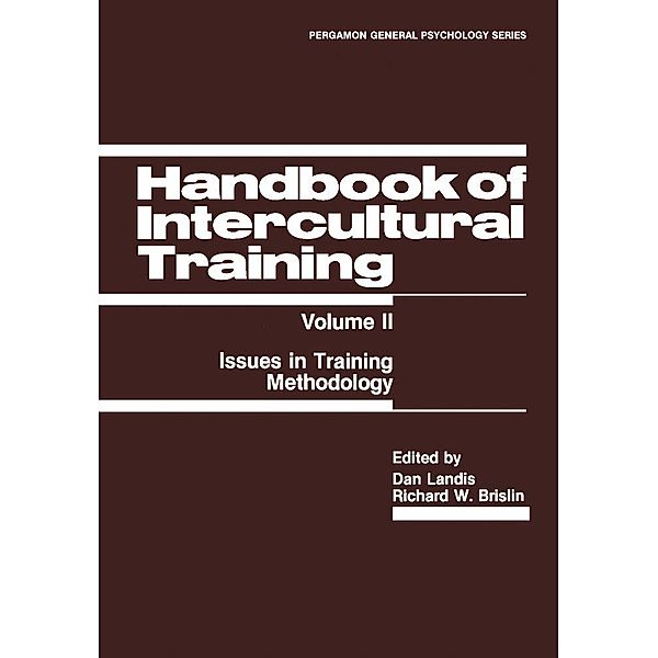 Handbook of Intercultural Training