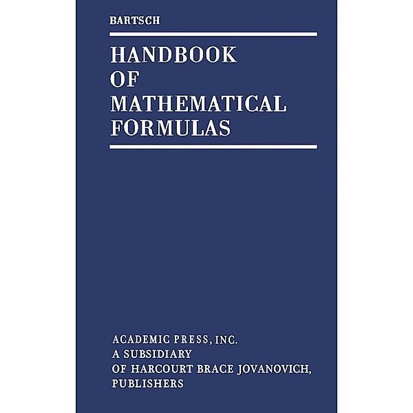Handbook of Mathematical Formulas, Hans-Jochen Bartsch