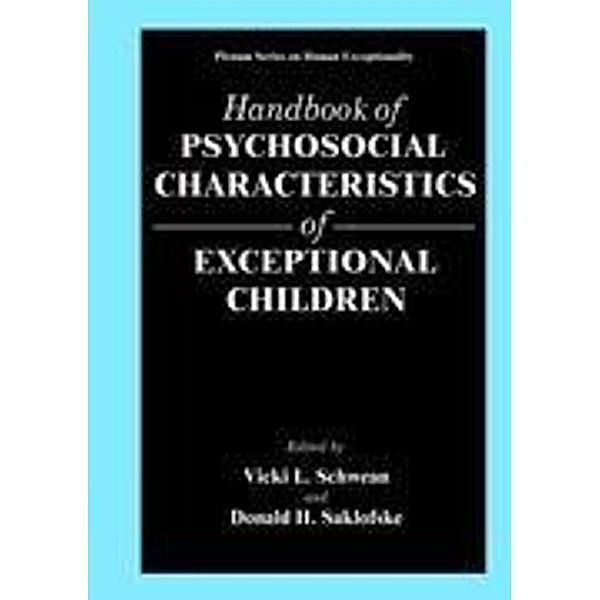 Handbook of Psychosocial Characteristics of Exceptional Children