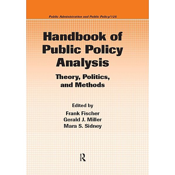 Handbook of Public Policy Analysis