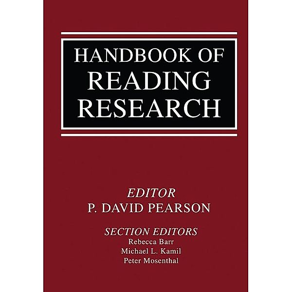 Handbook of Reading Research