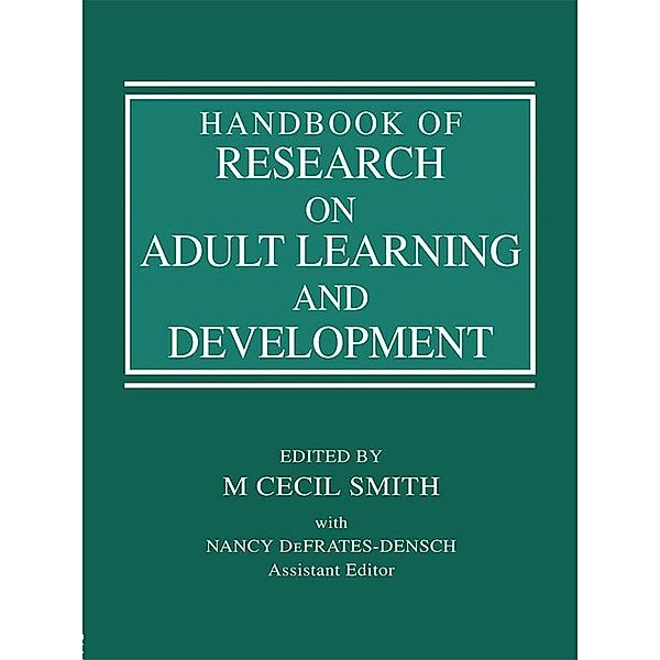 Handbook of Research on Adult Learning and Development