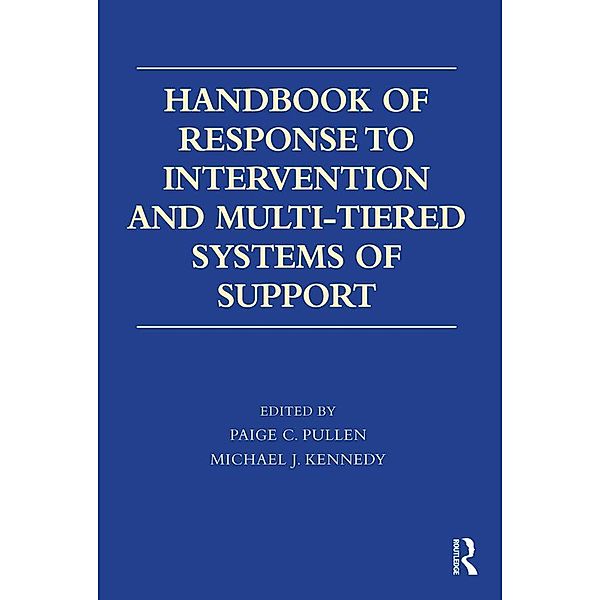 Handbook of Response to Intervention and Multi-Tiered Systems of Support