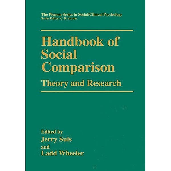 Handbook of Social Comparison