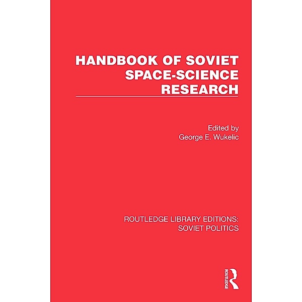 Handbook of Soviet Space-Science Research