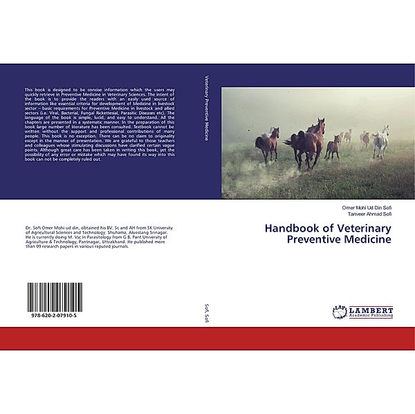 Handbook of Veterinary Preventive Medicine, Omer Mohi Ud Din Sofi, Tanveer Ahmad Sofi