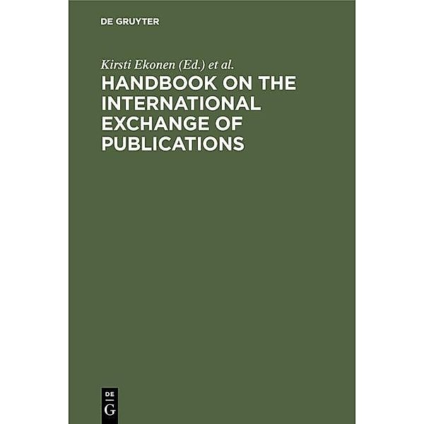 Handbook on the International Exchange of Publications