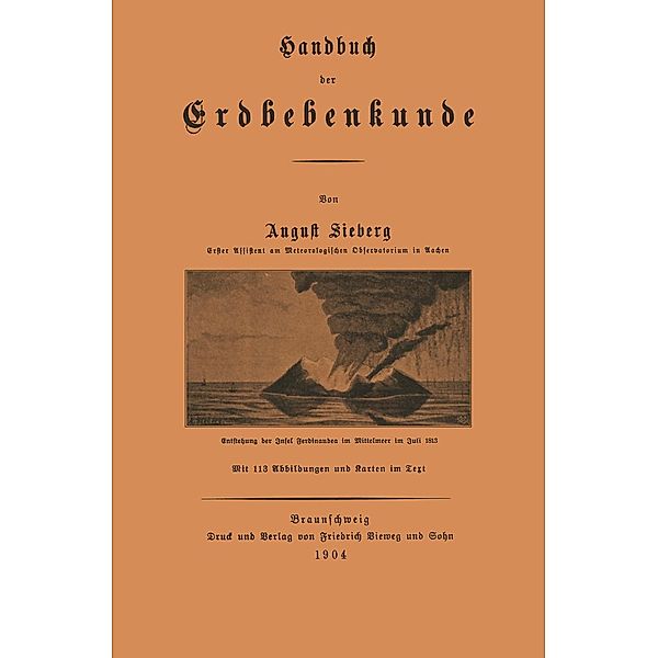 Handbuch der Erdbebenkunde, August Sieberg