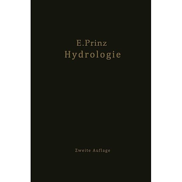 Handbuch der Hydrologie, E. Prinz