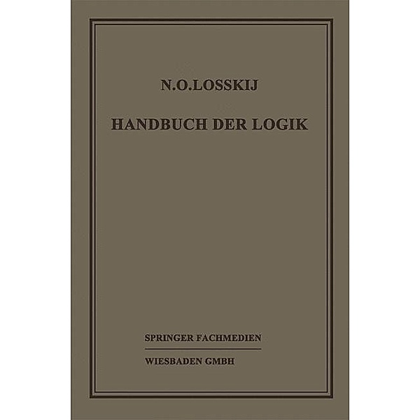 Handbuch der Logik, N. O. Losskij, W. Sesemann