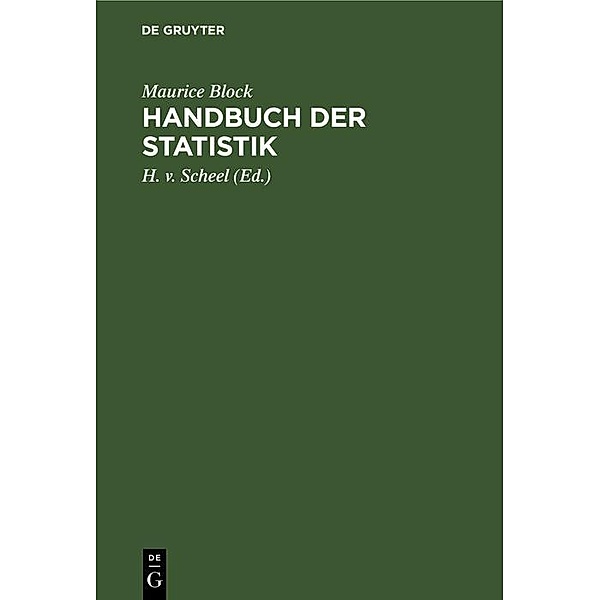 Handbuch der Statistik, Maurice Block