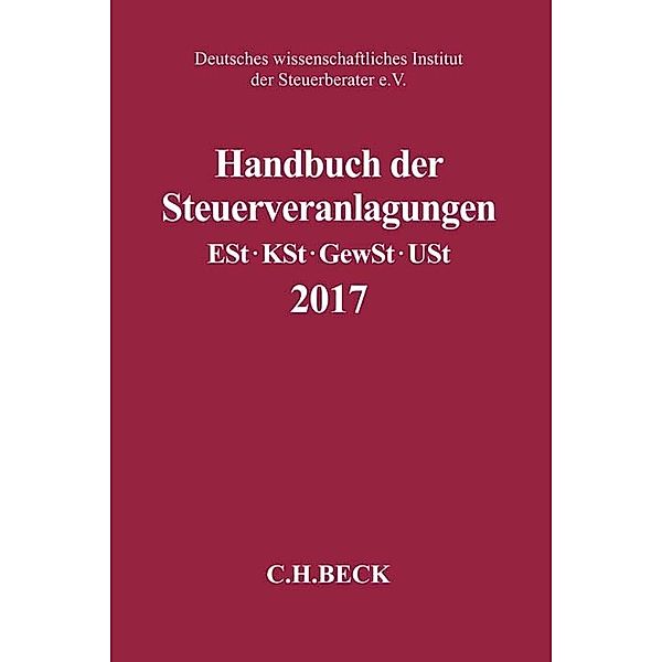 Handbuch der Steuerveranlagungen 2017