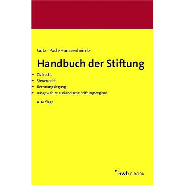 Handbuch der Stiftung, Hellmut Götz, Ferdinand Pach-Hanssenheimb