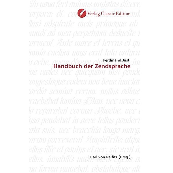 Handbuch der Zendsprache, Ferdinand Justi