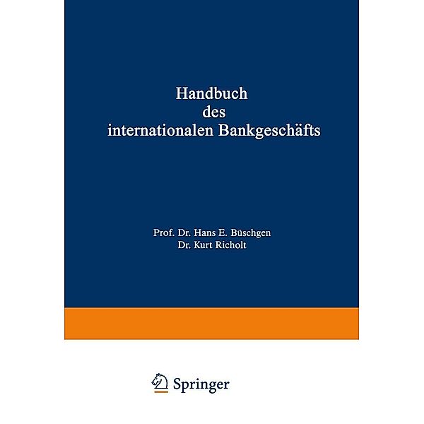 Handbuch des internationalen Bankgeschäfts