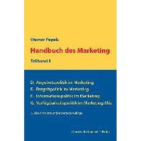 Handbuch des Marketing, Werner Pepels