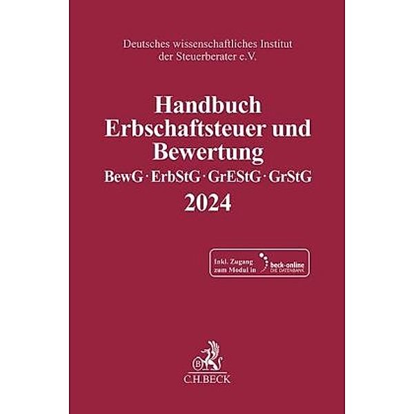 Handbuch Erbschaftsteuer und Bewertung 2024, m. 1 Buch, m. 1 Online-Zugang