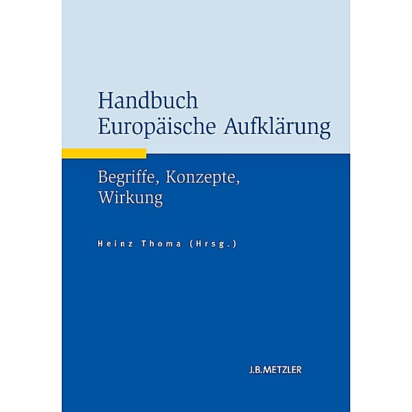 Handbuch Europäische Aufklärung; .