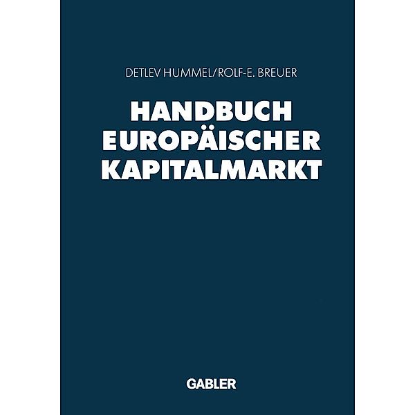 Handbuch Europäischer Kapitalmarkt