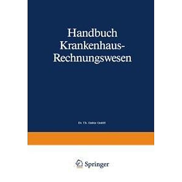 Handbuch Krankenhaus-Rechnungswesen, Siegfried Eichhorn