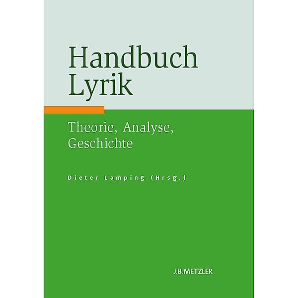 Handbuch Lyrik, Dieter Lamping (Hg.)
