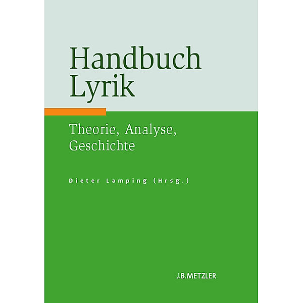 Handbuch Lyrik, Dieter Lamping (Hg.)