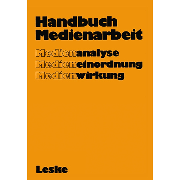 Handbuch Medienarbeit, Gerd Albrecht