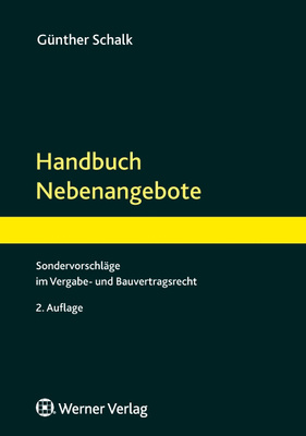Handbuch Nebenangebote - Günther Schalk,