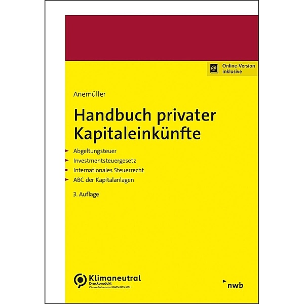 Handbuch privater Kapitaleinkünfte, Christian Bernd Anemüller