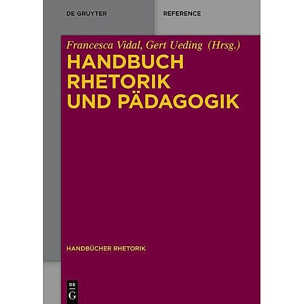 Handbuch Rhetorik und Pädagogik