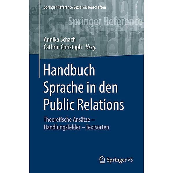 Handbuch Sprache in den Public Relations / Springer Reference Sozialwissenschaften