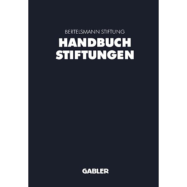 Handbuch Stiftungen