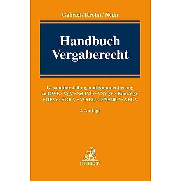 Handbuch Vergaberecht