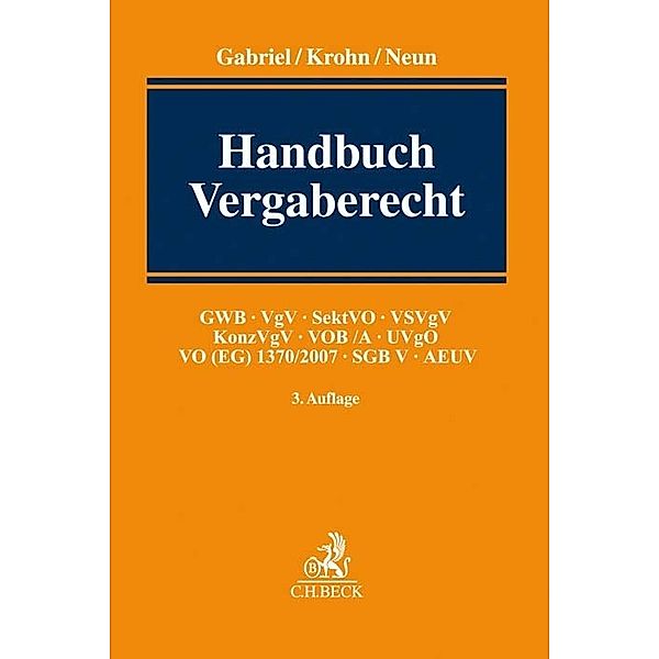 Handbuch Vergaberecht